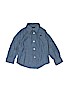 Wrangler Jeans Co 100% Cotton Chambray Blue Long Sleeve Button-Down Shirt 18-24 MO / 24 MO - photo 1
