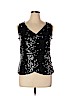 Masseys 100% Polyester Black Sleeveless Top Size 14 - photo 1