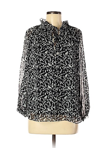 Alice & Trixie Long Sleeve Silk Top (view 1)