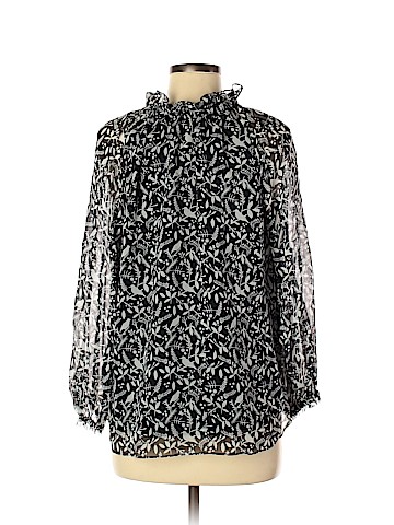 Alice & Trixie Long Sleeve Silk Top (view 2)