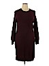 Ann Taylor LOFT Burgundy Casual Dress Size XL - photo 1