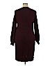 Ann Taylor LOFT Burgundy Casual Dress Size XL - photo 2
