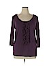 Premise Studio Purple 3/4 Sleeve Top Size 1X - photo 1