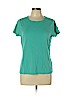 St. John's Bay 100% Cotton Blue Short Sleeve T-Shirt Size L (petite) - photo 1