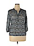 The Limited 100% Polyester Blue 3/4 Sleeve Top Size XL - photo 1