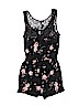 Assorted Brands 100% Rayon Floral Black Romper Size XS (youth) - photo 2