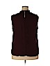 New York & Company 100% Polyester Burgundy Sleeveless Blouse Size XXL - photo 2