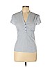 H&M Blue Short Sleeve Blouse Size 12 - photo 1