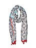 Free People Print Gray Scarf One size - photo 1