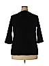 Lane Bryant 100% Cotton Black 3/4 Sleeve Top Size 18 - 20 Plus - photo 2