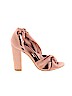 Just Fab Pink Heels Size 7 1/2 - photo 1