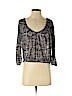 Free People Gray 3/4 Sleeve Top Size S - photo 1