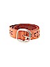 Fossil 100% Leather Solid Orange Leather Belt Size M - photo 1