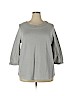Talbots Outlet 100% Cotton Gray Pullover Sweater Size 2X - photo 1