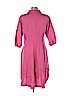 Soft Surroundings 100% Linen Pink Casual Dress Size L (petite) - photo 2