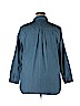 Avenue 100% Cotton Blue Long Sleeve Button-Down Shirt Size 18 - 20 Plus - photo 2