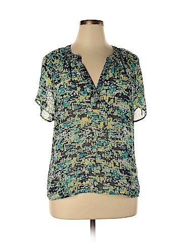 a.n.a. A New Approach Short Sleeve Blouse (view 1)