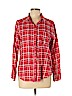 Hollister 100% Cotton Orange Long Sleeve Button-Down Shirt Size L - photo 1