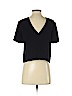 T by Alexander Wang 100% Polyester Black Short Sleeve Blouse Size 0 - photo 2
