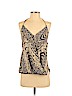 Chelsea Flower 100% Silk Tan Sleeveless Silk Top Size S - photo 1