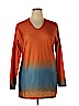 Unbranded Orange 3/4 Sleeve Top Size XL - photo 1