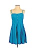 Express 100% Rayon Blue Casual Dress Size S (petite) - photo 1
