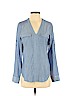 Express Blue Long Sleeve Blouse Size S (petite) - photo 1