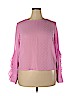 A New Day 100% Polyester Pink Long Sleeve Blouse Size XXL - photo 1
