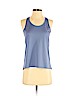 Nike 100% Polyester Blue Active Tank Size S - photo 1