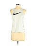 Nike 100% Polyester Green Active Tank Size S - photo 1