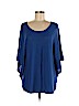 DKNY Blue Silk Pullover Sweater Size Med - Lg - photo 1