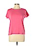 St. John's Bay 100% Cotton Pink Short Sleeve T-Shirt Size L (petite) - photo 1