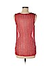 Parker 100% Silk Red Sleeveless Silk Top Size M - photo 2