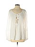 Ella Moss 100% Rayon White Long Sleeve Blouse Size S - photo 1