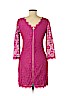 Diane von Furstenberg 100% Nylon Pink Casual Dress Size 6 - photo 2