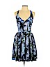 Amanda Uprichard 100% Silk Blue Casual Dress Size L - photo 1