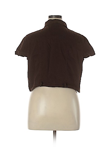 Ashley Stewart Short Sleeve Button-Down Shirt (view 2)