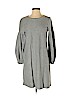 Lou & Grey 100% Cotton Gray Casual Dress Size S - photo 1