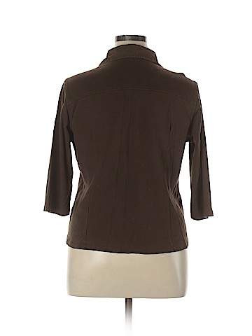 Style&Co 3/4 Sleeve Button-Down Shirt (view 2)