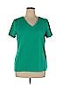 Jones New York Signature Green Short Sleeve T-Shirt Size XL - photo 1