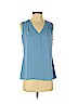 Express 100% Polyester Blue Sleeveless Blouse Size S (petite) - photo 1