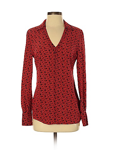 Tory Burch Long Sleeve Silk Top (view 1)