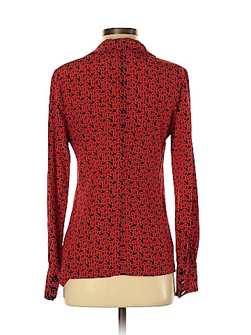 Tory Burch Long Sleeve Silk Top (view 2)