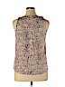 Classiques Entier 100% Silk Tan Sleeveless Silk Top Size XL - photo 2