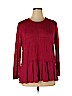 Molly & Isadora Pink Long Sleeve Top Size 1X - photo 1