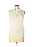 H&M Ivory Sleeveless Blouse Size 6 - photo 1