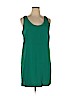 J. Crew Factory Store 100% Polyester Green Casual Dress Size 14 - photo 1