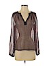 Lucky Brand Brown Long Sleeve Blouse Size S - photo 1