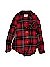 Justice Red Long Sleeve Button-Down Shirt Size 12 - photo 1