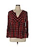 Old Navy Red Long Sleeve Blouse Size XL - photo 1